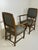 The armchairs have the original period fabric.