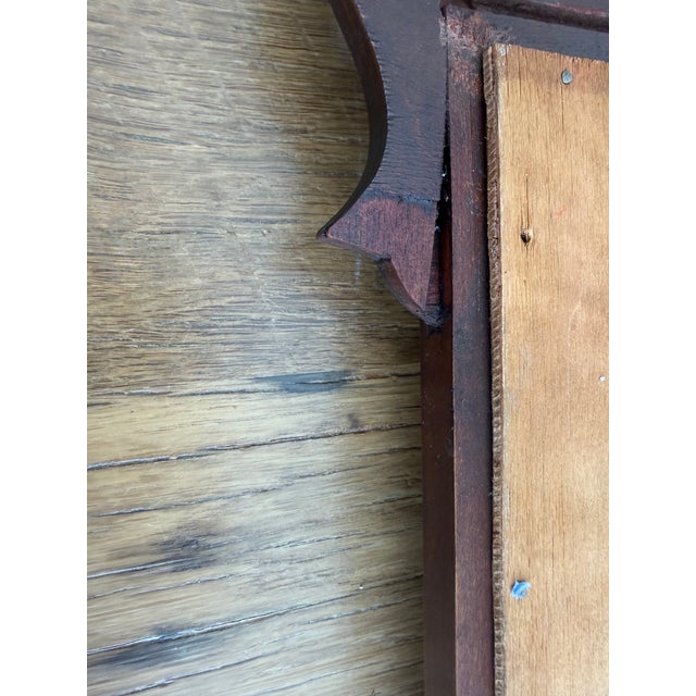 Neoclassical Chippendale Mahogany Wall Mirror For Sale - Image 12 of 13