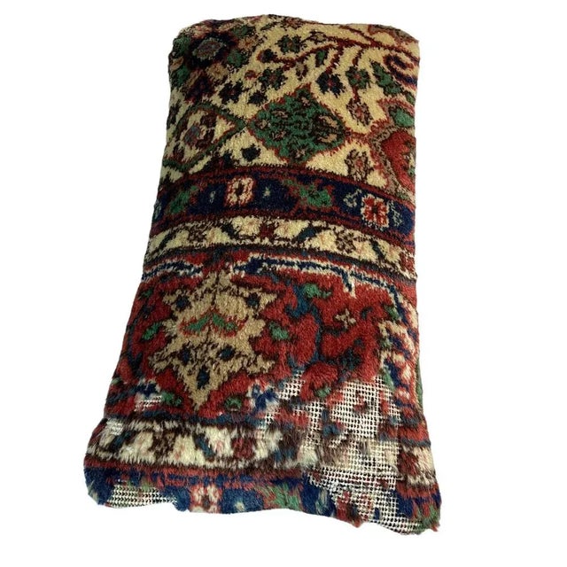 Red Vintage Turkish Handmade Cushion Cover For Sale - Image 8 of 11