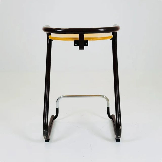 Metal S70 Bar Chair in Black by Lindau and Lindekrantz for Lammhults, 1960s For Sale - Image 7 of 9