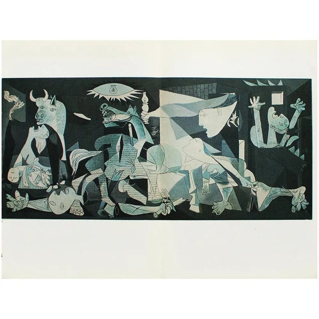 An excellent large period full-color print after one of most famous and powerful painting "Guernica" by Pablo Picasso,...