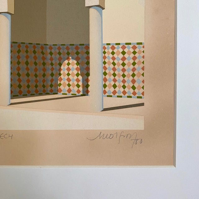 1960s Vintage Signed and Numbered “Marrakech” Screenprint For Sale - Image 5 of 6