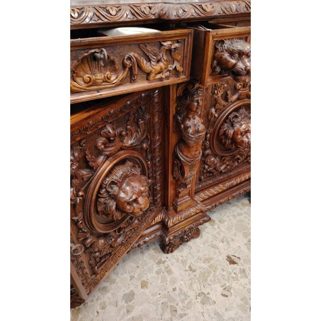 19th Century Carved Sideboard For Sale - Image 12 of 18