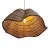 Tribal Navy & Natural Bolga Wave Basket Pendant Light For Sale - Image 3 of 5