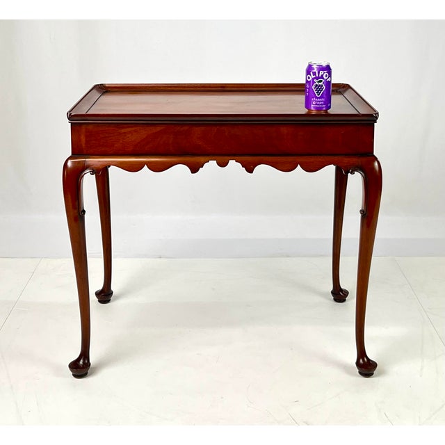 Mid 20th Century Kittinger Colonial Williamsburg Tea Table - Early Mark For Sale - Image 11 of 12