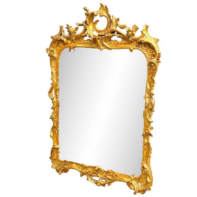 Rococo Chippendale Giltwood Wall Mirror, 1760s For Sale - Image 11 of 11