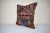 Turkish Shabby Chic Turkish Kilim Pillow Cover, Square Jajim Cushion Case 20'' X 20'' (50 X 50 Cm) For Sale - Image 3 of 6