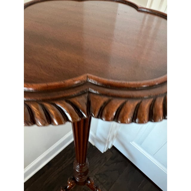 Vintage Carved Mahogany Pedestal Plant Stand For Sale In Jacksonville, FL - Image 6 of 11