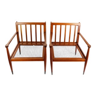 1950s Vintage Armchair Frame Attributed to Charles Allen - a Pair For Sale