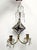 Art Deco Pair Early 20th Century Jules Leleu Style Crystal and Brass Wall Candle Sconces For Sale - Image 3 of 9