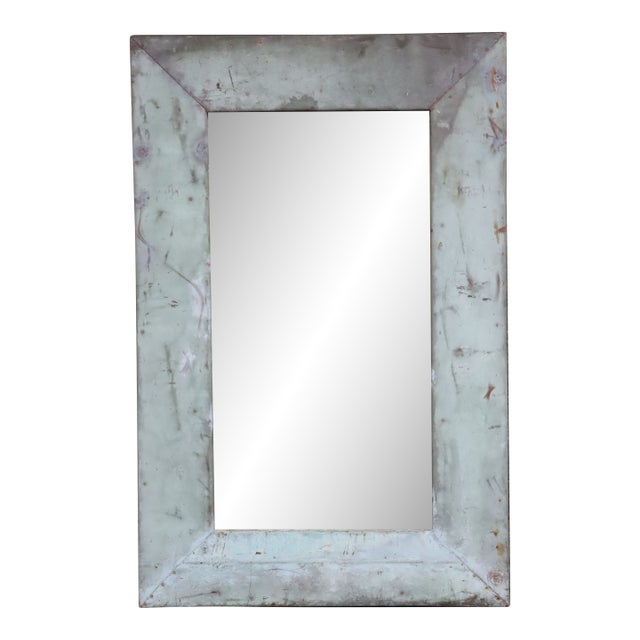 Olde Good Things Reclaimed Copper-Clad Wall Mirror For Sale