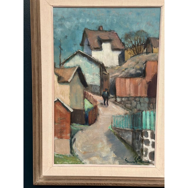 Gunnar Lundqvist, Path Between, 1970s, Oil on Panel, Framed For Sale - Image 11 of 17