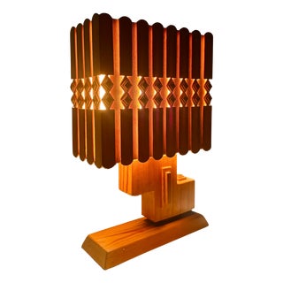 French Folk Art Lamp, 1960s For Sale