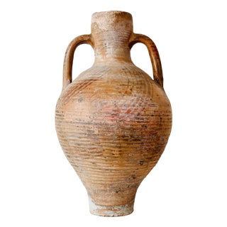 19h Century Picher "Cantaro" from Calanda, Spain, Terracotta Vase For Sale