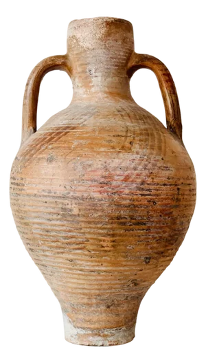 19h Century Picher "Cantaro" from Calanda, Spain, Terracotta Vase