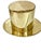 Vintage French Brass Art Deco Style Brass Finish Top Hat Ice Champagne Bucket Cooler For Sale - Image 12 of 18