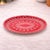 Contemporary Embossed Ceramic Snowflake Platter (Set of 2) For Sale - Image 3 of 4