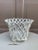 Ceramic 1960s French Country White Ceramic Woven Rope Cachepot Basket For Sale - Image 7 of 10