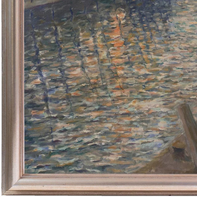 'Sunset, Paris' by Misha Podryski, 1934, Russian-American, New York, Artist's Union, National Art Club For Sale - Image 12 of 13