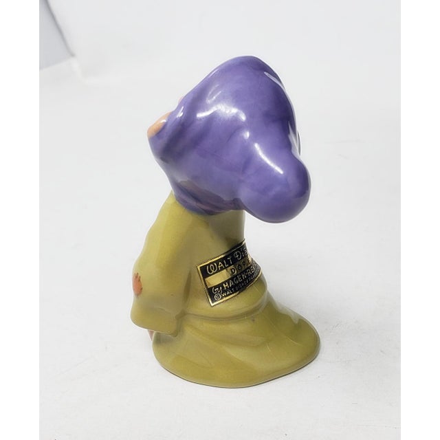 Vintage 1950s Hagen Renaker Disney Dopey Figurine With Sticker 3-1/4" Tall For Sale In Los Angeles - Image 6 of 15