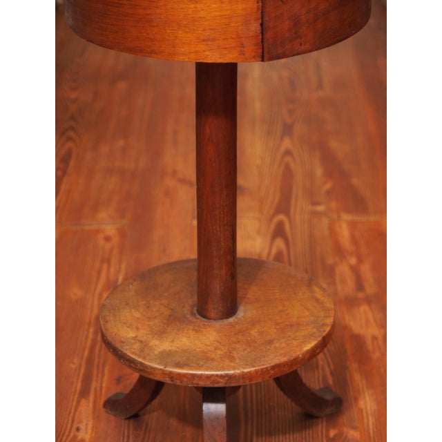 Mid 19th Century Early 19c. Provincial Drum Table For Sale - Image 5 of 7