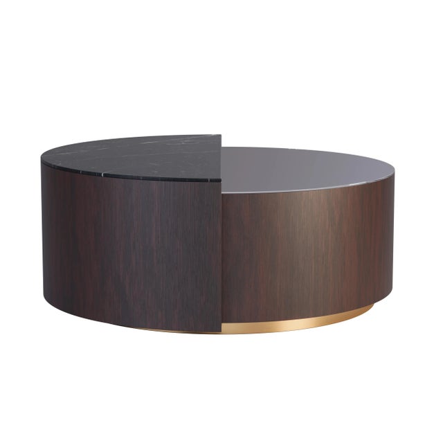 Brown Westinghouse Center Table by Porus For Sale - Image 8 of 11