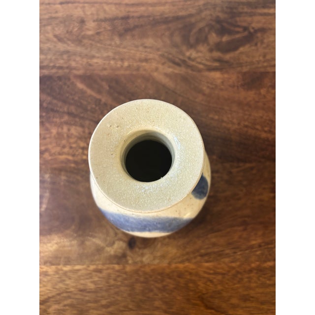 Vintage Mid Century 1960s American Studio Ceramic Vase - Signed For Sale - Image 4 of 6