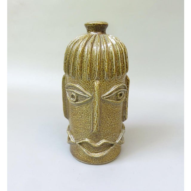 Vintage Handmade Four Faces Vase in Ceramic, 1960s For Sale - Image 6 of 18
