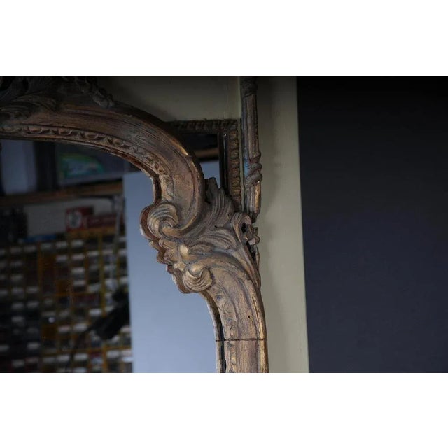 Large 20th Century Classicism Full Length Mirror in Beech For Sale - Image 10 of 12