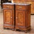 Pair of 19th Century French Louis Philippe Mahogany Marble-Top Nightstands For Sale In Dallas - Image 6 of 12