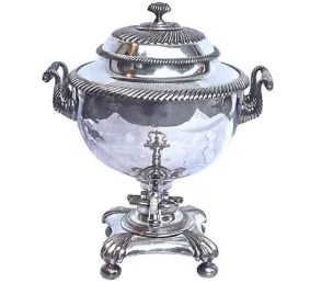 Antique Silver-Plated Coffee Samovar