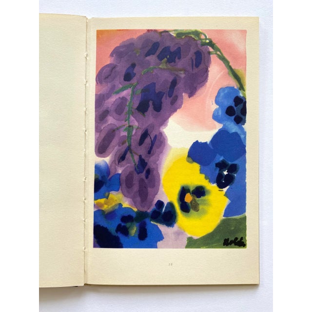 Emil Nolde " Aquarelle " Vintage 1960 Mid Century Modernist Fine Art Lithograph Print Hardcover Art Book For Sale - Image 12 of 12