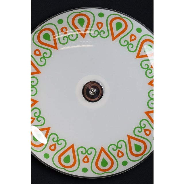 Mid-Century Glass Hanging Pendant or Wall Light, 1958 For Sale - Image 4 of 10