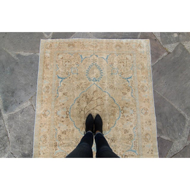 1920s Antique Hand Knotted Rug - 4’5” X 6’ For Sale - Image 4 of 11