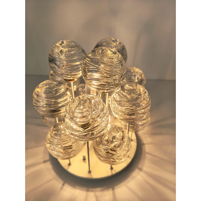 Mid-Century Snowball Sputnik Glass Flush Mount from Doria Leuchten, Germany, 1970s For Sale - Image 17 of 18