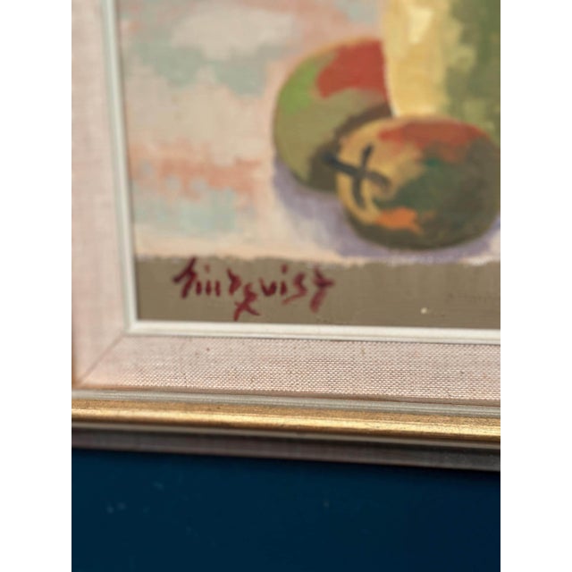Lindqvist, Still Life, 1950s, Oil Paiting on Canvas, Framed For Sale - Image 6 of 18