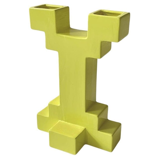 Postmodern Ceramic Atzeco Vase by Florio Keramia, 1990s For Sale - Image 9 of 9