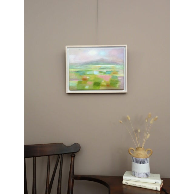 Contemporary Contemporary Modernist 'Severn Haze' Original Abstract Landscape Oil Painting, Framed For Sale - Image 3 of 12