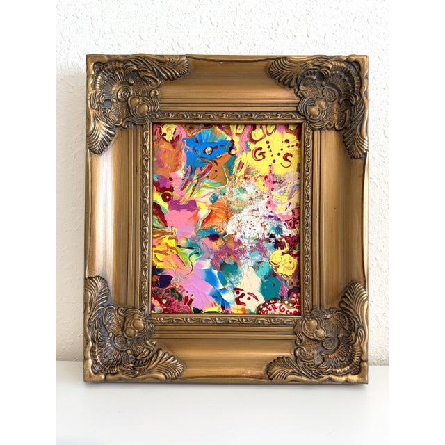 “Fabric of Joy” by Serg Graff is a vivid contemporary abstract composition overflowing with emotional energy, layered...