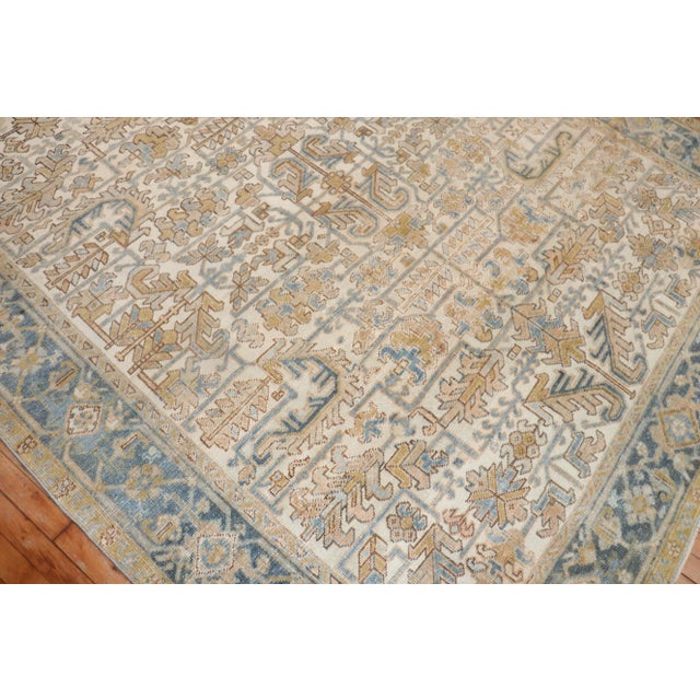 Early 20th Century Antique Persian Heriz Rug, 7'7'' X 9' For Sale - Image 4 of 8