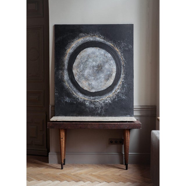 Agnes Bučimytė's original work Acrylic paint on canvas with 24 carat gold Dimensions: 140 cm x 120 cm