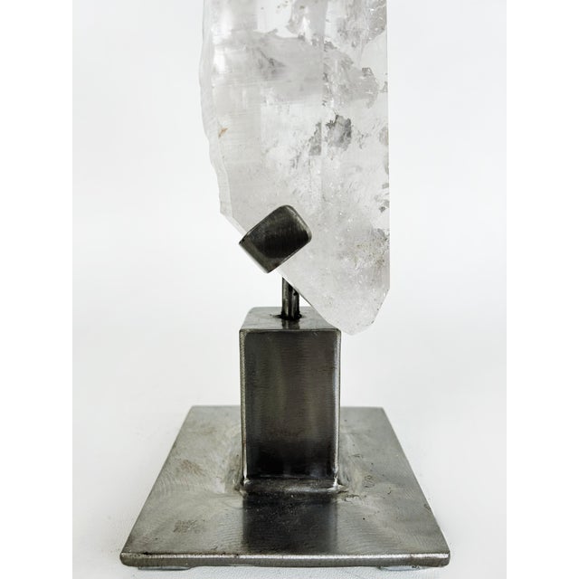 Brazilian Lemurian Seed Crystal on Custom Made Stand For Sale - Image 10 of 10