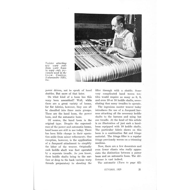 White Interior Decorator October 1939 For Sale - Image 8 of 9