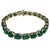 16 Carat Natural Emerald Cocktail Tennis Bracelet 14 Karat Yellow Gold For Sale - Image 17 of 18