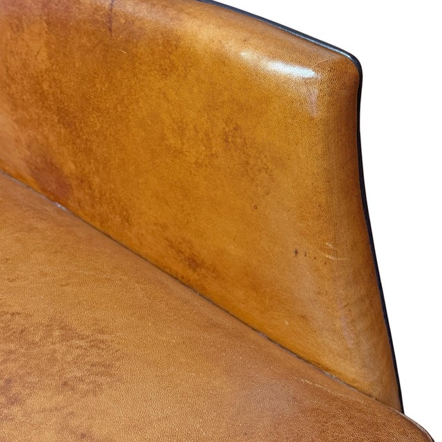 Set of Eight Leather Dining Chairs by Bart Van Bekhoven For Sale - Image 9 of 11