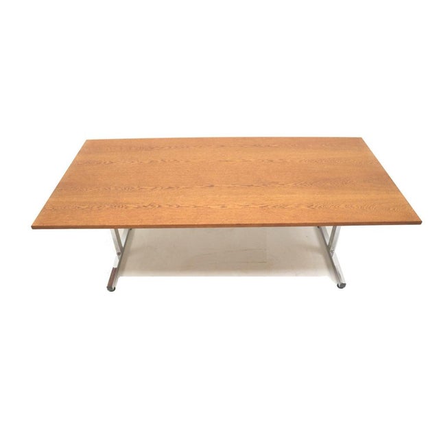 Large Vintage Dining Table in Wenge, 1970s For Sale - Image 4 of 8