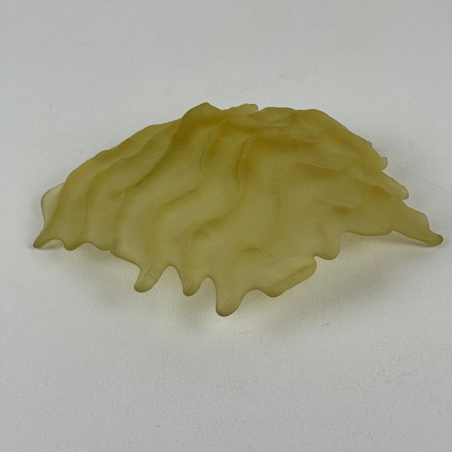 Set of 3 Vintage Hudson Beach Glass Water Bowls in Green, Yellow, & Pink For Sale - Image 12 of 12