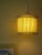 Mid-Century Modern White and Yellow Iron Chandelier For Sale - Image 9 of 11