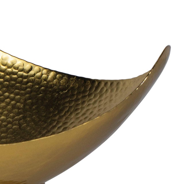 Regina Andrew Milo Steel Bowl, Brass, Small For Sale In Detroit - Image 6 of 9