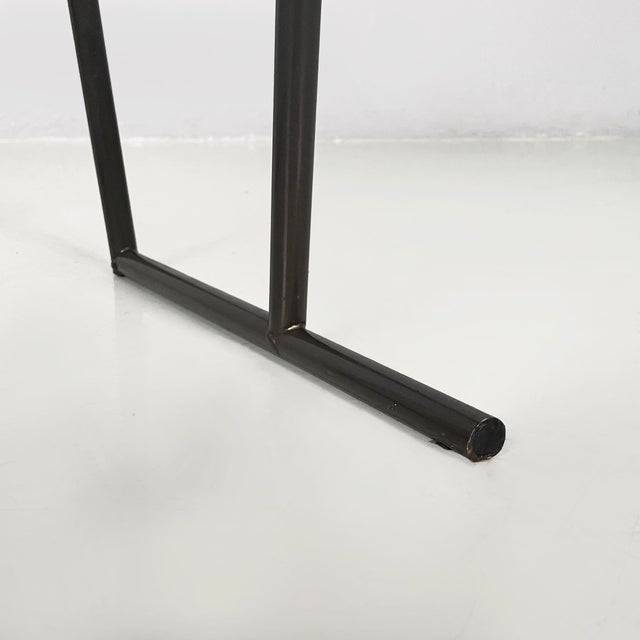 Italian Modern Black Metal Chairs by Emilio Nanni for Fly Line, 1980s, Set of 4 For Sale - Image 17 of 18
